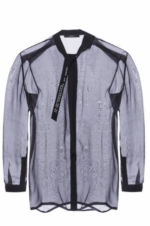 Sheer top with logo embroidery, zdjęcie 1 Sheer top with logo embroidery od Diesel